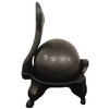 Bintiva Stability Ball Chair, Adult, Black/Black - 3 of 3
