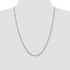 Black Bow Jewelry 1.3mm, 14k White Gold, Solid Franco Chain Necklace - 2 of 4
