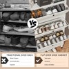 ChicFurnit Shoe Racks 3 Flip Drawers Shoe Cabinet Dust Protected Freestanding Shoe Cabinet for Entryway, White, 31.5"*9.65"*47.24" - 3 of 4