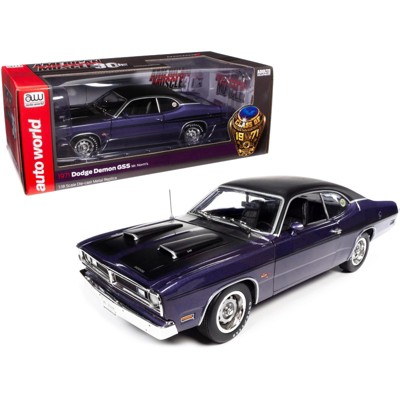 1971 Dodge Demon GSS Mr. Norm's Plum Crazy Met. "Class of 1971" "American Muscle 30th Anniversary" 1/18 Diecast Car by Autoworld