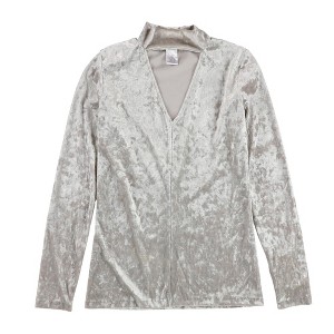 bar III Womens Velvet Pullover Blouse - 1 of 2