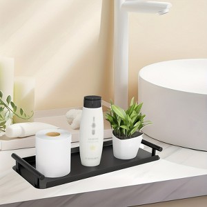 Attop Rust-Resistant Organizer Basket for Toilet Tanks - a Storage Tray for Toilet Paper with a Handle, Suitable for Bathroom And Kitchen Countertops - 1 of 4