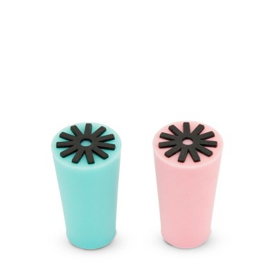 True Starburst: Bottle stopper, Wine Preservation, Wine Bottle stopper, Silicone Bottle Cover, Wine Gadgets Accessories, set of 2, Multi-Colored