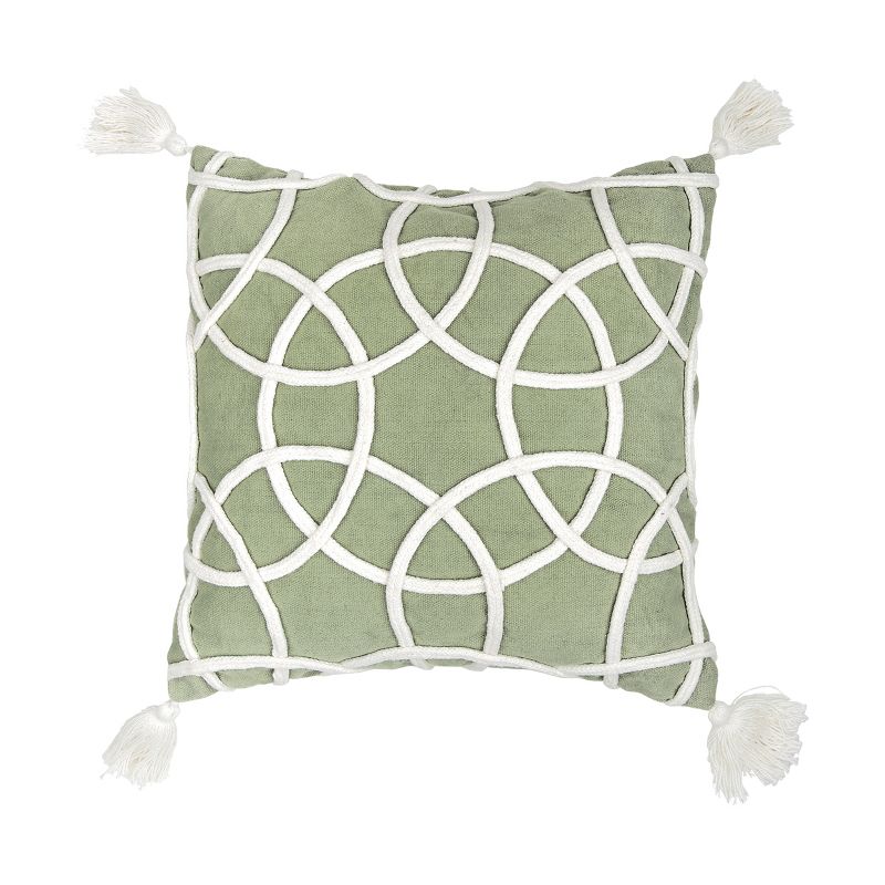 C&F Home 18" x 18" Lily Sage Geometric Throw Pillow, 1 of 7