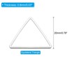 Unique Bargains Jewelry Handmade Triangle Earrings Beading Hoop 30 Pcs - 2 of 4