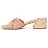 Journee Collection Womens Moree Open Square Toe Block Heel Sandals Tan 9.5 - 2 of 4