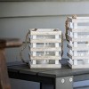 5.9" Weathered Candle Holder Lantern - CKK Home Decor: Nautical Tabletop Decorative Lantern for Pillar Candles - 4 of 4