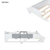 Car-Shaped Twin Bed Frame, Pine Wood Twin Size Platform Bed with Bench and Book Storage Space for Girls Boys Bedroom, No Box Spring Needed - 4 of 4