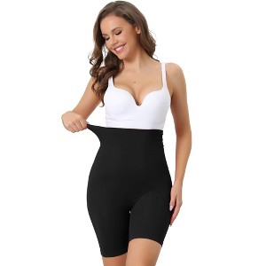 Allegra K Women's High Waisted Breathable Comfortable Stretchy Slimming Tummy Control Panties - 1 of 4