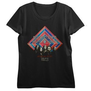 Big Brother & Holding Company Cheaper Thrills Crew Neck Short Sleeve Women's Black T-shirt - 1 of 3