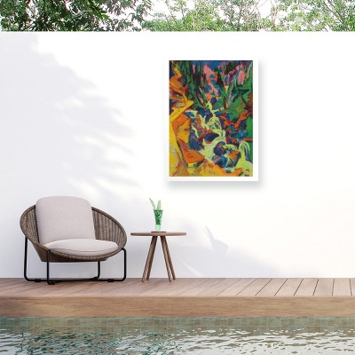 Trademark Fine Art - Ernst Ludwig Kirchner The Waterfall, 1919 Matted Framed Art