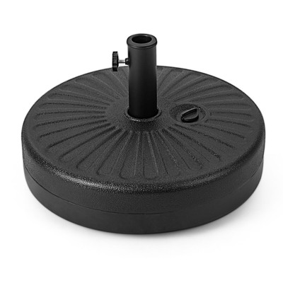 Tangkula Water & Sand Fillable Umbrella Base 20" Round Table Umbrella Stand Base Umbrella Pole Holder