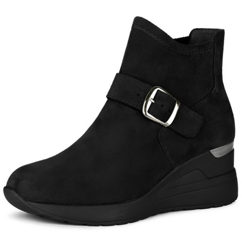 Black wedge cheap booties target