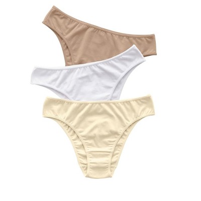  Women Bikni Multicolor Panty Pack Of 3 Daily Use Cotton Panty  Plane