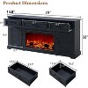 AMERLIFE 70" Farmhouse Fireplace TV Stand - 2 of 4