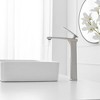 BWE Single Hole Single Handle Bathroom Vessel Sink Faucet With Pop Up Drain Assembly Kit - 2 of 4