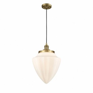 Bullet - 1 Light Cord Hung Mini Pendant In Traditional Style-16.5 Inches Tall and 12 Inches Wide - 1 of 1