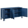 NicBex  Modern Sideboard,Kitchen Storage Cabinets with Different Pattern Design for Kitchen and Dining Room,Black/Blue - 4 of 4