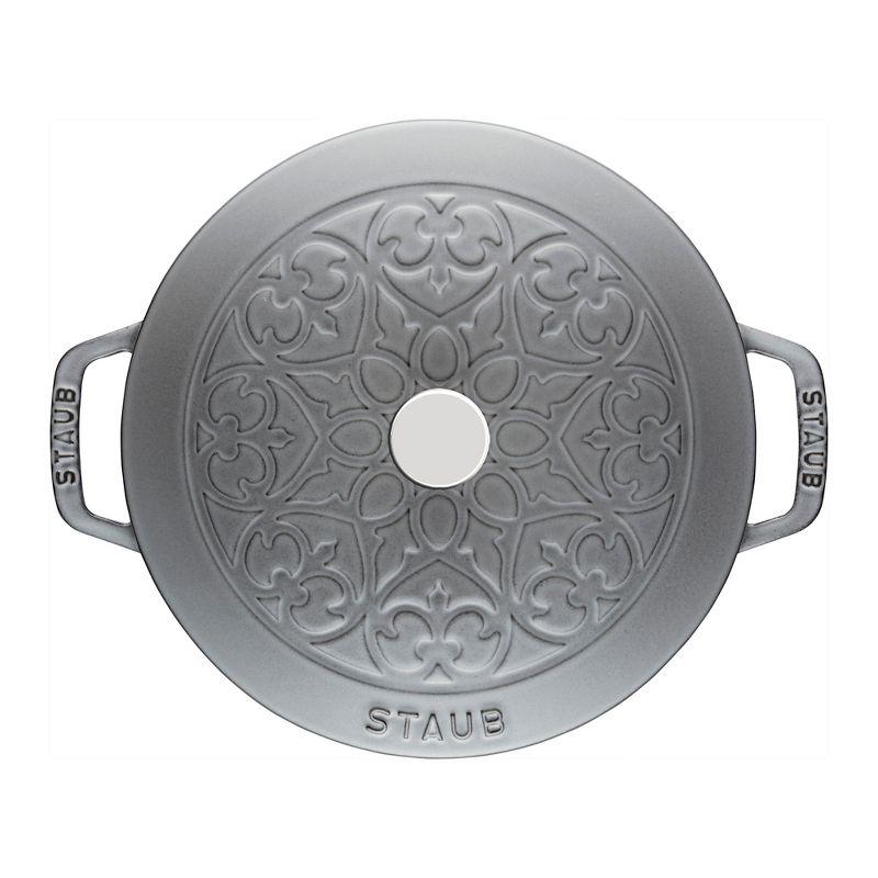 STAUB Cast Iron 3.75-qt Essential French Oven with Lilly Lid, 3 of 6
