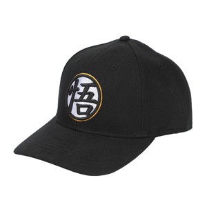 Dragon Ball Z Goku Kanji Symbol Black Cotton Twill B2 Ball Cap - 1 of 4