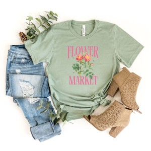 Simply Sage Market Flower Market Sparkles Short Sleeve Tee - 1 of 4