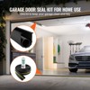 VEVOR Garage Door Threshold and Bottom Seals Kit, 20 FT U Shape+O Ring Universal Garage Door Bottom Seal Weatherstrip PVC, Black - 3 of 4