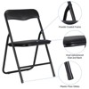 Folding Card Table and Chair Set, Upholstered Foldable Table&Chair Set, Portable Children's Activity Table and Chairs Set for Eating, Reading - 3 of 4