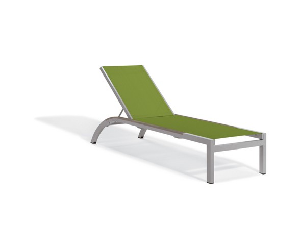 Set of 2 Argento Armless Chaise Lounge Go Green - Oxford Garden