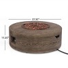 Christopher Knight Home Senoia Outdoor Modern 50,000 BTU Iron Circular Fire Pit - 3 of 4