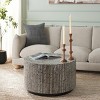 Hamza Round Coffee Table - COF1804A - Silver/Black - Safavieh - 2 of 4