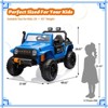 Jojoka 24V Ride on Truck Car for Kids, Battery Powered 4*55W Motor Electric Toys with Remote Control, 2 Seatl, Spring Suspension, Bluetooth, 3 Speeds - 2 of 4