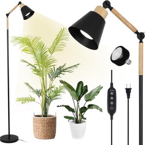 KTMBDW Grow Lights for Indoor Plants,Full Spectrum Grow Light with 20W COB Grow Light Blub and 4/8/12H Timer, Plant Light for Indoor Plants, Black - 1 of 4