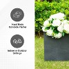 Rosemead Home & Garden, Inc. 12" x 23" Rectangular Kante Lightweight Modern Outdoor Planter Charcoal - 4 of 4