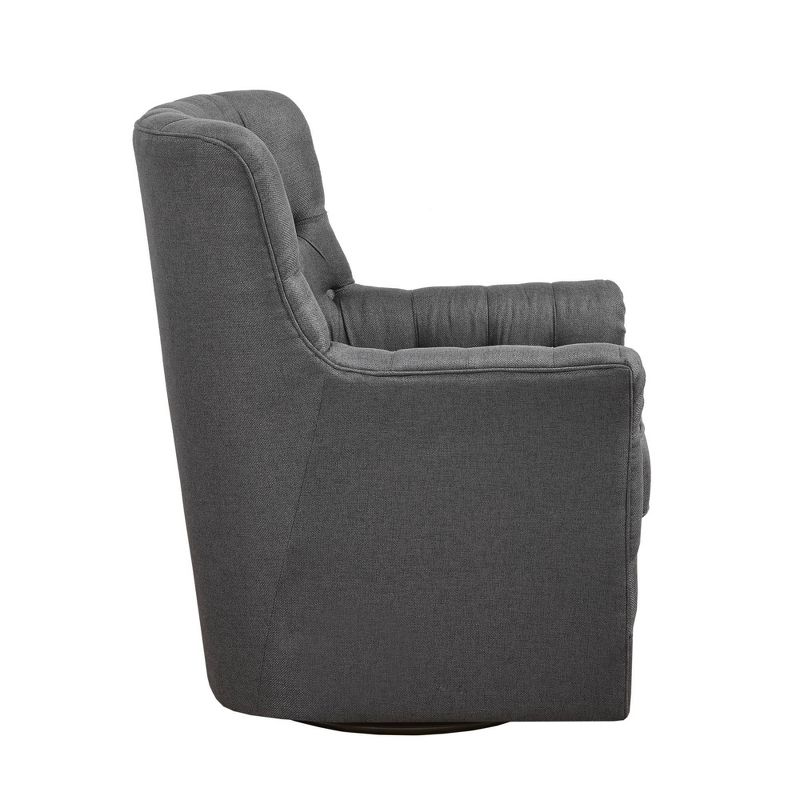 Dolores Swivel Glider Chair Gray - Madison Park, 4 of 10