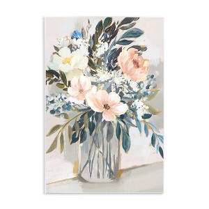 Stupell Industries Pink Overflowing Floral Bouquet Wall Plaque Art, 10" x 15" - 1 of 4