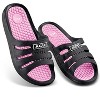 Collections Etc Lightweight Massaging Comfort Waterproof Slides - Helps Enhance Circulation in Feet for Indoor and Outdoor Use - 3 of 3