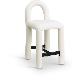 Meridian Furniture,Amari Vegan Leather Stool - 1 of 4