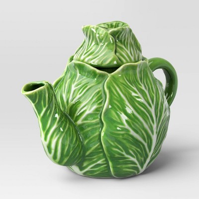 39 fl oz Stoneware Cabbage Tea Pot - Threshold™