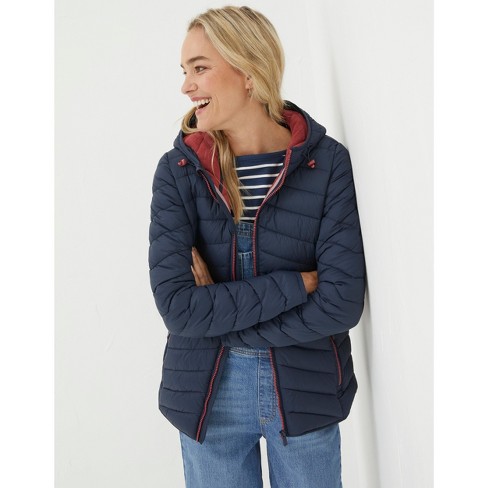 Ladies lightweight puffer discount jacket with hood