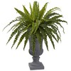 Nearly Natural 30-in Birds nest Fern Artificial Plant with Urn - 2 of 2
