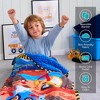 SYNCFUN Dinosaurs/ Unicorns/Construction Scenes Toddler Nap Mat with Pillow & Blanket - 55''*30'' for Kids Ages 3-7 Years - Soft Kids Sleeping Mat for Preschool, Daycare, and Sleepovers - image 4 of 4