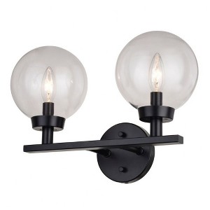 Vaxcel Lander 2 - Light Vanity in  Matte Black - 1 of 4