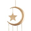 41" Iron Contemporary Moon and Star Windchime Gold/Blue/Orange - Olivia & May - 4 of 4