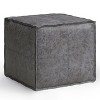 PAGED Chic Pouf Ottoman, Multifunctional Footstool for Living Room and Bedroom, Simple and Stylish Design - 3 of 4