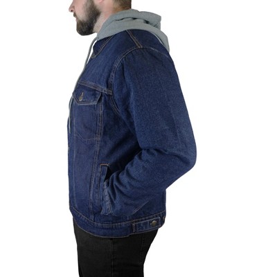 Victory Outfitters Men's Fleece Lined Denim Hoodie Jacket Medium Blue L — фото 2