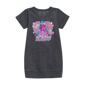 Girls' - LOL Surprise! - Splash Beauty w/ Butterflies & Hearts Graphic Short Sleeve Fleece Dress - 1 of 3