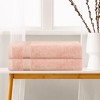 Unique Bargains Soft Highly Absorbent Large Stripe Bath Towels 28" x 56" 2 Pcs - 3 of 4