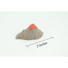 Collectible Wildlife Gifts | Volcano,  Rubber Design, Educational, Realistic, Hand Painted, Diorama Figure,  Model, Gift,   2 Inches.    SF80 B224 - 2 of 4
