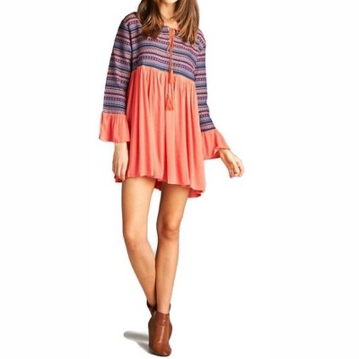 Women's Tapestry Geometric Dress - PLUS - Velzera