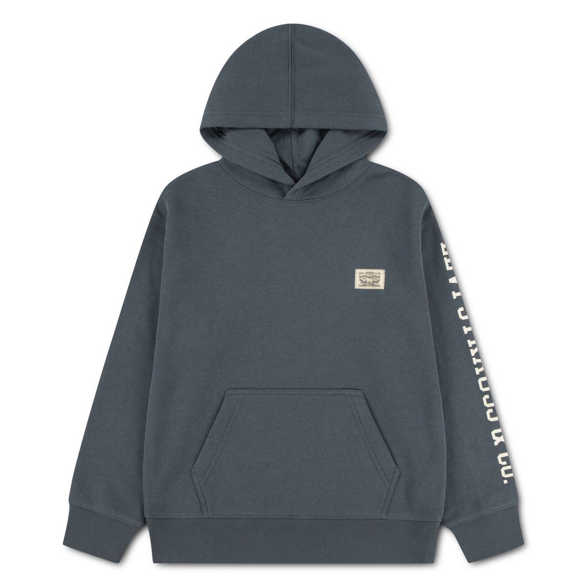 Levi's® Boys' Fleece Pullover Hooded Sweatshirt - Slate - thumbnail 4